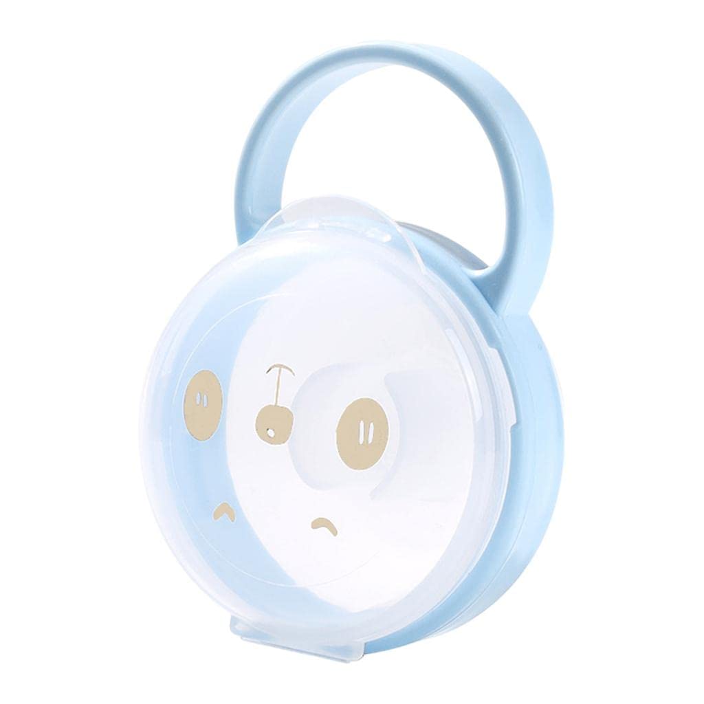 Enakshi Baby Pacifier Holder Polypropylene Portable Handle Dustproof for New Born Blue|Baby|Feeding|Pacifier Clips & Cases|Package Includes:1 Piece Pacifier Box-image-20
