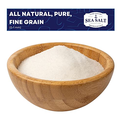 Bulk Sea Salt, Non Iodized And Kosher Fine Sea Salt For Commercial Use, Food Grade, No Additives - 50 Lb Bag - Sea Salt Superstore #TOP1