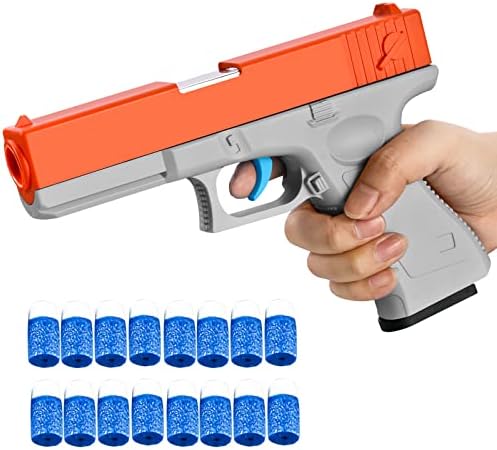 Toys Foam Blasters & Guns with Soft Bullet Shell ejecting，Splat Gun Dart Pistol,Outdoor Activities-Fighting Shooting,Cool Stuff for boy Kids Age 6 8-10 Years Old (ORANGE1)