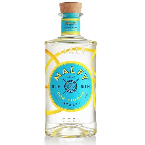 Malfy Gin con Limone – Super Premium Gin aus Italien mit italienischen Zitronen – 41% Vol – 1 x 0,7L