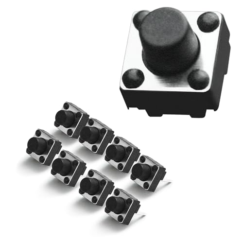 Interruptores táctiles TS-DO16 Botón Arduino Micro de SPST Tacto momentáneo 2 pines 3 5