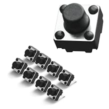 20PCS Tactile Switches, TS-DO16 for Arduino Button Micro Push Button Switch SPST Momentary Tact 2 Pin 3.5 mm for Breadboard Arduino PCB Electronic Circuit Board