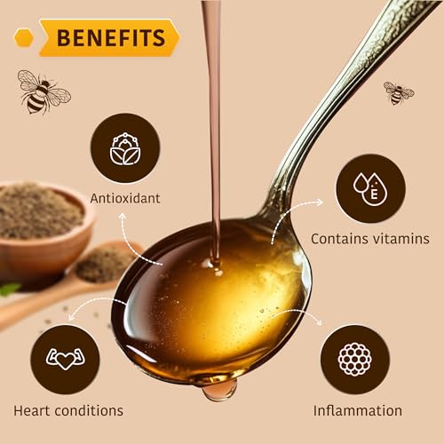 Image of NIYAMAYA Pure Ajwain Honey 1 Kg | Unprocessed Natural Raw honey No Sugar Added No Additives Or Preservatives