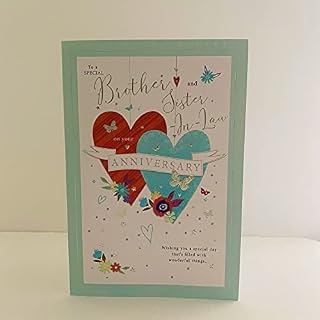 To A Special Brother and Sister In Law Wedding Anniversary Card