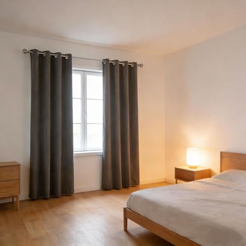 Rideaux à oeillets anti froid et occultants pour une obscurité totale de la chambre - 2