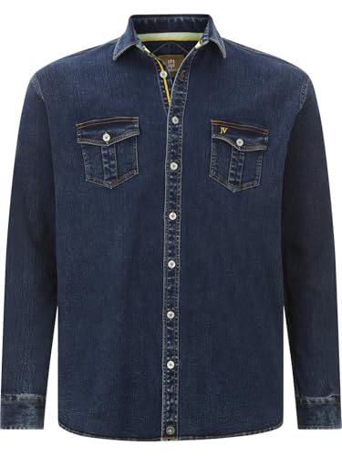 Jan Vanderstorm Herren Jeanshemd Olavik dunkelblau, XL - 43/44