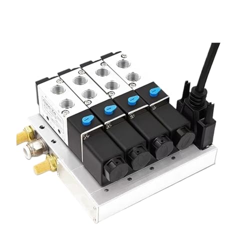 Vanne collectrice magnétique 4V210-08 commande DC24V pour inversion fluide de vérin - 2