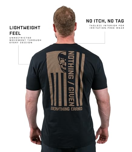 Gymreapers Valor Moisture Wicking T-Shirts for Men - Short Sleeve Workout Gym Shirts - Running Athletic Tees & Dry Fit Tshirt3