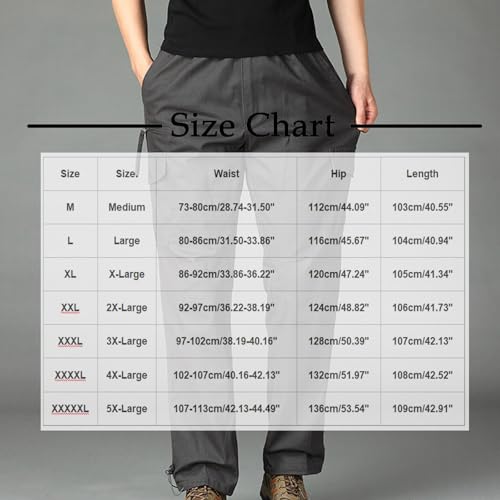 Baggy Cargo Pants Men Lightweight Loose Straight Leg Casual Fashion Trouser Big and Tall Elastic Waist Soft Sweatpant3
