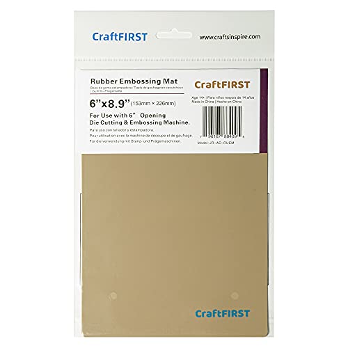 CraftFIRST 6 x 8.9\" Rubber Embossing Mat Die Cutting Accessaries 1 Pair - Thumbnail 2