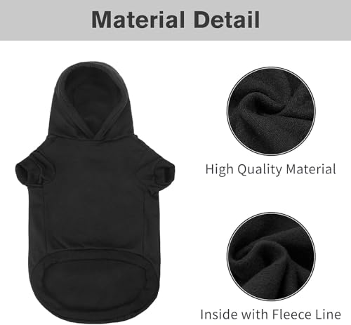 BINGPET Hunde Hoodie Sweatshirt,Weicher und Komfortabler Fleece-Pullover für Kleine und Große Hunde, Premium-Qualität, Geeignet für Alle Hunderassen, Haustierkleidung