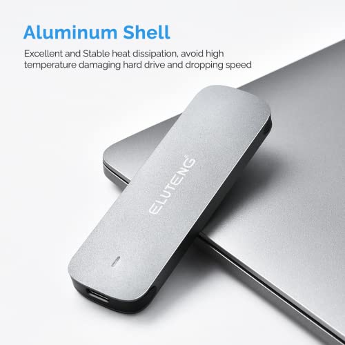 ELUTENG M.2 SSD Enclosure NVME SATA Dual Protocol SSD to USB Adapter の商品画像 3