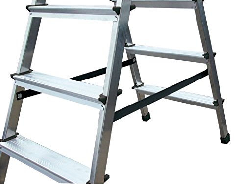 KRAUSE Doppelleiter Dopplo, 2 x 7 Stufen, 120366