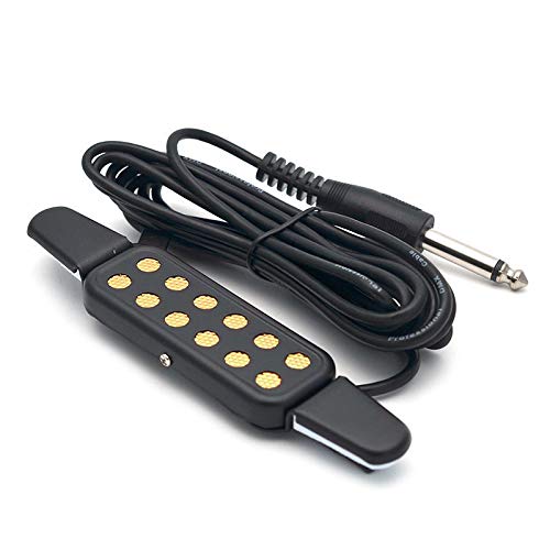 TECHBLAZE Guitar Pickup Clip on Acoustic Guitar Transducer 12