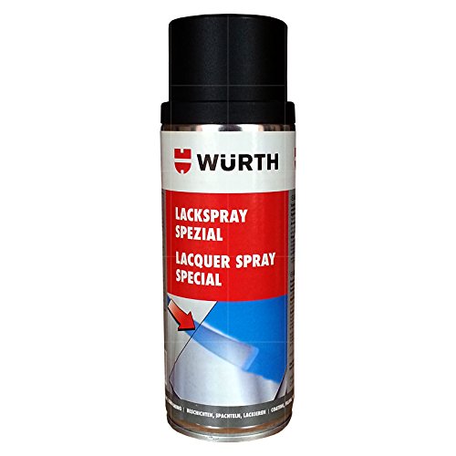 Würth Lackspray Spezial RAL9005 schwarz matt 400ml - hitzefest bis 650 °C