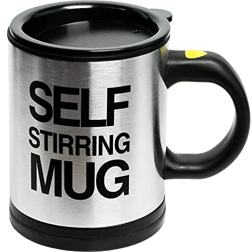 NROQ Self Stirring Coffee Mug Cup -Funny Electric Stainless Steel...