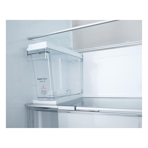 LG GSXE91EVAD Side by Side Kühlschrank und Gefrierfach mit InstaView, Klasse D, 628 Liter Kapazität, Wassertank, Essence Matte Black