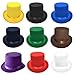 ZEPFJHE Roll Brim Tall Top Hat for Adult Fashion Bowler Magician Halloween Party Cosplay Costume Stage Show Headwear Unisex Stage Show Hat