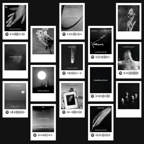 Image of Cigarettes After Sex | Cigarettes After Sex Band Songs Polaroids (Set of 15) | Cigarettes After Sex Band's Songs Size (8 x 6 cm) Posters for Phone Accessories, Bedroom, Office, room decoration