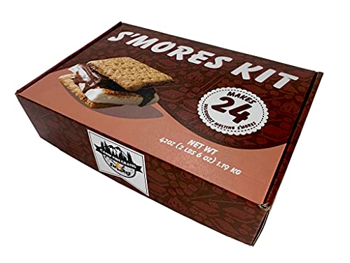 S’mores Kit | BIG KIT | by Camp Fire Crates Milk Chocolate | Makes 24 S’mores | Great For Camping and Fire Pit (Milk Chocolate Smores Kit)