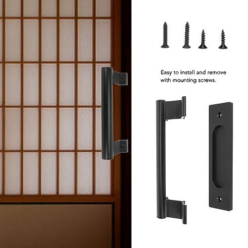 Maçaneta da Porta Deslizante, Maçaneta da Porta Deslizante de Liga de Alumínio Com Placa Traseira Pl