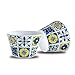 Blue Tile and Lemons Cupcake Wrappers,Mediterranean Tiles,24 Lemon Cupcake Toppers +Cupcake Wrappers