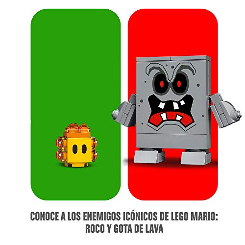 LEGO 71364 Super Mario Set de Expansión: Lava letal de ROCO, Juguete de Construcción para Niños +6 años con 2 Mini Figuras