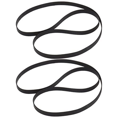 The Lord of the Tools 2 Stück Grammophon Plattenspieler Gürtel Phonographenriemen Antriebsriemen Schwarz Gummi Ersatzgürtel 5mm Breite, 270mm gefaltete Länge