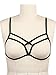 SATINIOR Women Strappy Harness Hollow Out Cross Cage Bra Elastic and Adjustable Cupless Bralette Straps Lingerie, Black, Style 6, Medium