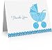 Blue Baby Thank You (24 Foldover Cards and Envelopes)