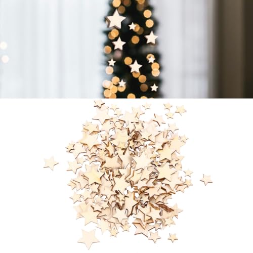 Adornos de pentagrama de madera natural para solucionar la falta de detalles creativos en bodas 5