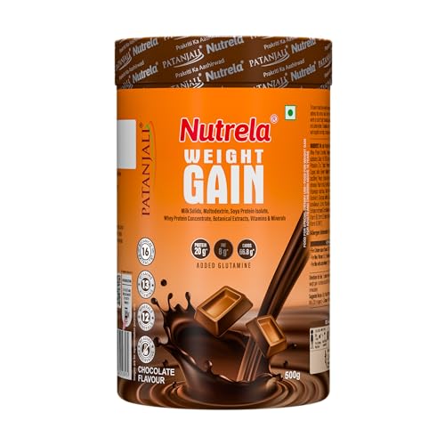 Image of Nutrela Weight Gainer | 500g Chocolate Flavour | High-Calorie Mass Gainer with Vitamins & Minerals | Ideal for Men, Women & Kids