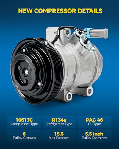 Image of PHILTOP 68337 NEW AC Compressor for Isuzu i-280 2006 | for GMC Canyon 2004-2012 2.8 /2.9 /3.5 /3.7L,Chevrolet Colorado 2004-2012 2.8 /2.9 /3.5 /3.7L,Hummer H3 2006-2010 3.5 /3.7L