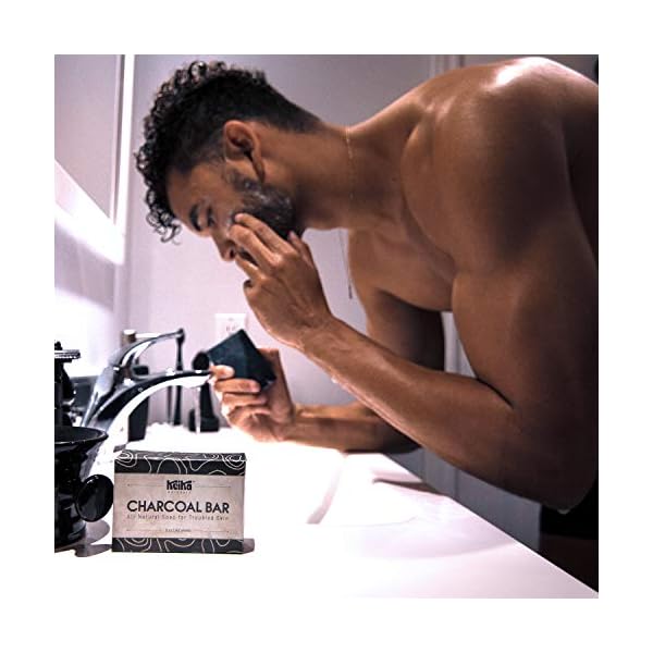 Keika-Naturals-Charcoal-Black-Soap-Bar-for-Acne-Eczema-Psoriasis-Face-Body-Men-Women-Teens-with-Oily-Skin-5-oz Keika Charcoal Black Soap Bar for Eczema, Psoriasis, Face, Body, Men Women Teens with Oily Skin, 5 oz.