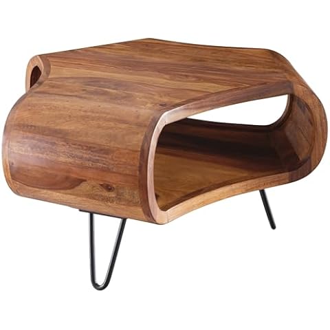 Table Basse FineBuy en Bois Massif Cover