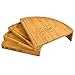 Picnic at Ascot Custom Personalized Engraved Bamboo Cheese/Charcuterie Board - US Patented Design enables Compact All in One Storage