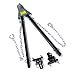 XKMT- Black Adjustable Tow Towing Bar Bumper Mount 5000lb w/Chains RV Car Truck Compatible With Jeep System