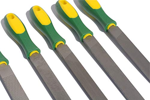 ASNOMY Heavy Duty 8“ Steel File and Rasp Set with Rubber Handles,High Carbon Steel Rasp & Flat Metal File for Wood, Metal, Steel, Plastic - Image 6