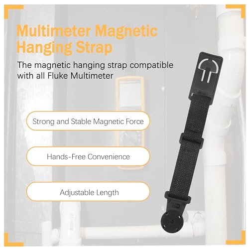 Image of Hanging Loop Strap Magnet Hanger Kit for Fluke Instruments Multimeter, Magnetic Hanging Strap 1 Pcs