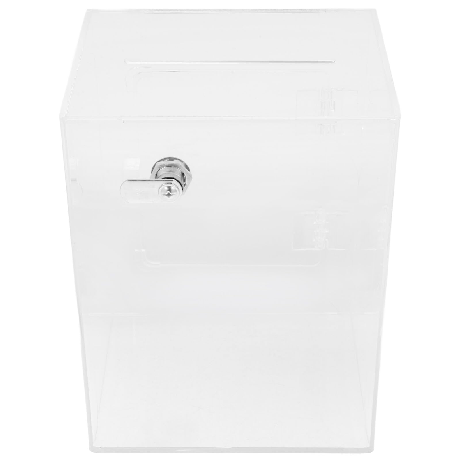 Tirelire Garçon et Filles en Acrylique Transparent avec Serrure à Clé, 20x15x12 Cm, Boîte à Monnaie Pratique pour Filles, Boîte à Dons Sécurisée pour Économies et Présents