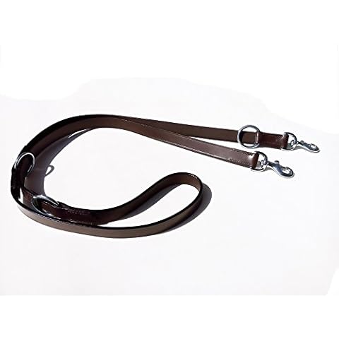 Pets2Care POLICE DOG LEATHER TRAINING LEAD 3/4" WIDE BROWN COLOR Cover
