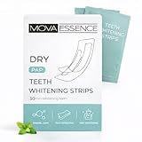 MOVA Essence Teeth Whitening Strips - Dry Pap - 14 Treatments (28 Strips) - Enamel Safe - Fast Effective Brighter White Teeth - 30-Minute Treatment