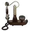 ZHY Europese Pastorale Retro Craft Effen Hout Antiek Telefoon Creatieve Ouderwetse Huishoudelijke Items Om De Telefoon…