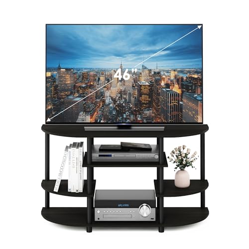 Furinno 15116 Jaya Simple Design Corner Tv Stand, Espresso/Black thumb #4