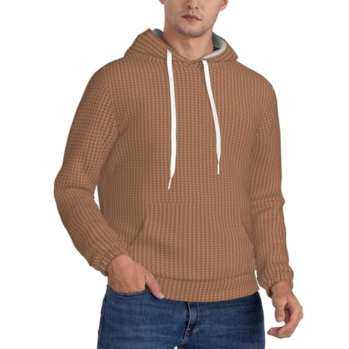 Sweat à capuche chaud homme avec isolation thermique imprimé gâteau