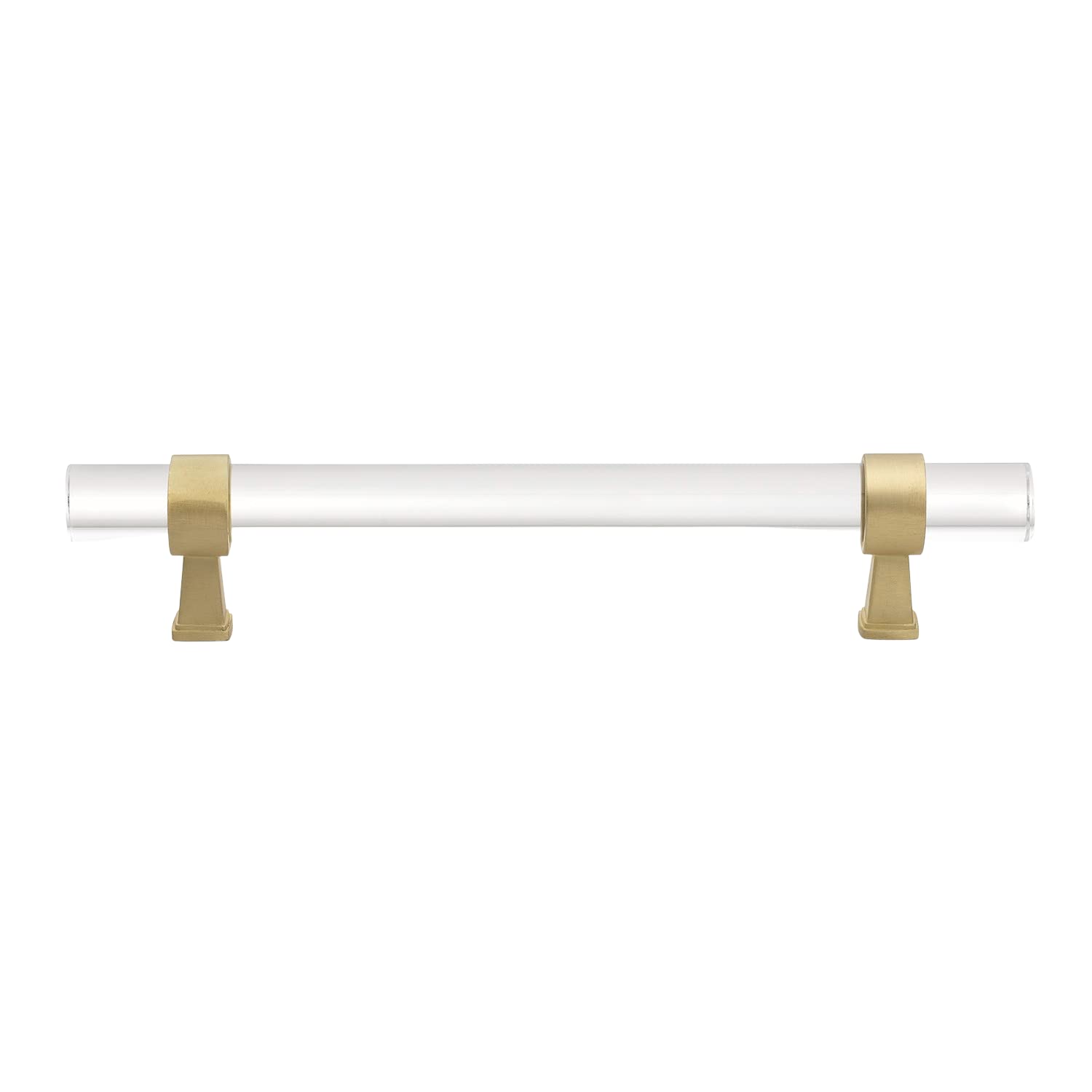 Tiradores de acrílico modernos GlideRite de 5-1/16 pulgadas para muebles de cocina