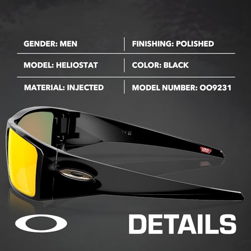 Oakley OO9231 HELIOSTAT – Polarized/Non-Polarized - Rectangle Sunglasses with Official Eyewear Kit Bundle2
