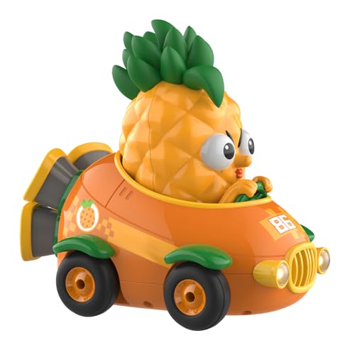 Voiture télécommandée ananas rotative 360 avec LED pour enfant