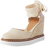 Canvas Castañer Damen Cintia Sneaker, Elfenbeinfarben, 40 EU