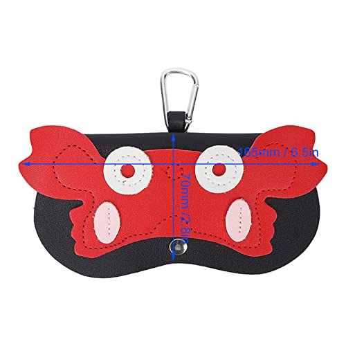 Estojo para óculos de sol, portátil Snap Design Bolsa de óculos anti-arranhões decorativa para viage